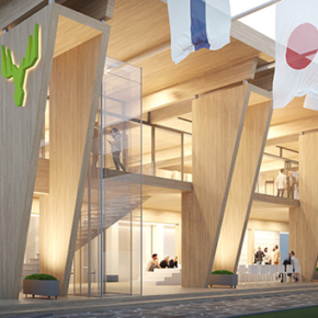 A wooden Metsä pavilion for the 2020 Olympic Games will be built in Tokyo