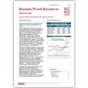 Рынок лесосырья в России 12-2021 №31: введение электронного сопроводительного документа создает неопределенность на рынке
