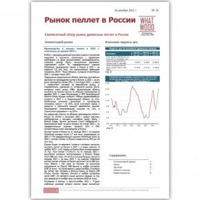 Рынок пеллет в России 12-2022: производство и экспорт пеллет в 2022 г. откатились до уровня 2019 г.